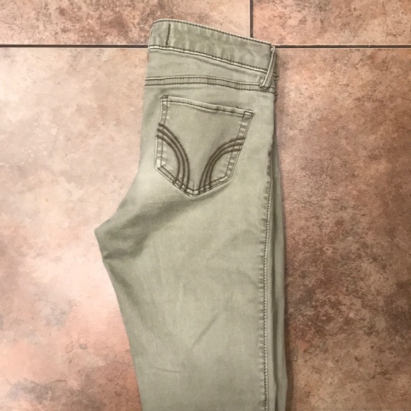 Olive green Hollister jeans - Picture 3 of 4